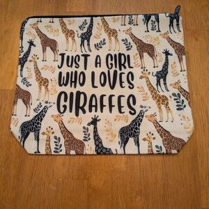 Giraffe Print Pouch - NEW